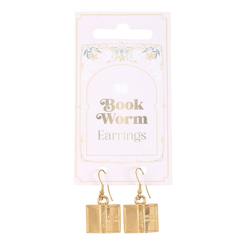 Book Worm Earrings