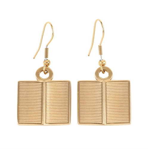 Book Worm Earrings